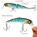 YONGZHI Fishing Lures Multi-Jointed Wobbler Crankbait Minnow and Popper VIB Top-Water Lure with Treble Hooks for Bass Trout Walleye Freshwater Saltwater Swimbaits