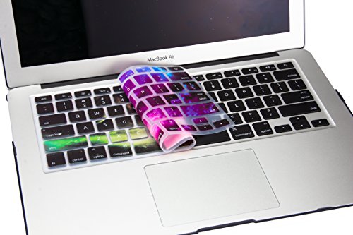 YMIX MacBook Keyboard Cover Dust-Proof Silicone Keyboard Protector for MacBook Pro 13" 15" 17" (with/without Retina Display,2015 or Older Version) iMac and Air 13" (Nebula)