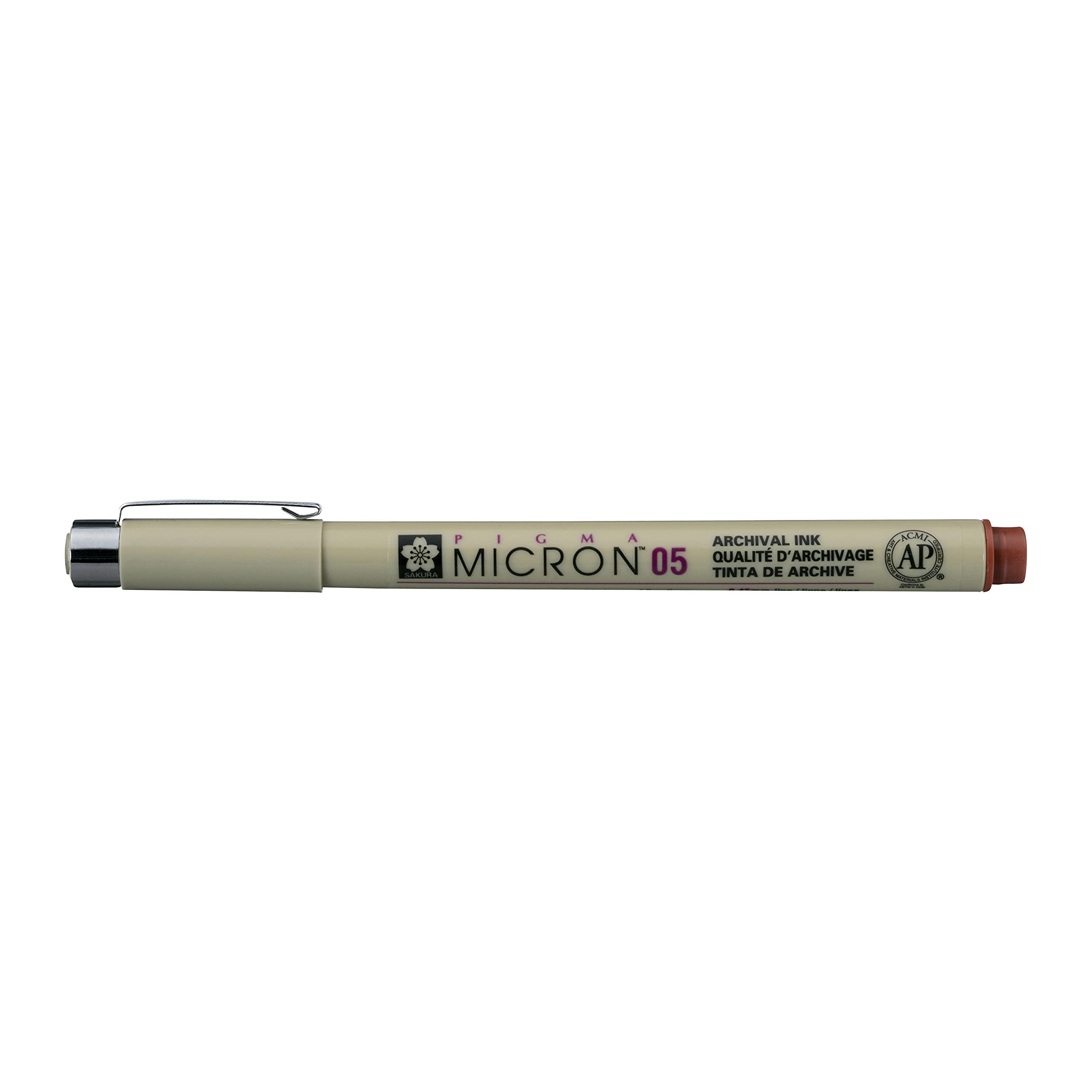 SAKURA XSDK05-12 Pigma Micron Pen 05 .45mm-Brown, Plastic | SAKXSDK05.12