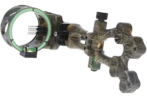 TRUGLO VEROS 5-Pin Durable Ultra-Bright Lightweight Micro-Adjustable Archery Hunting Bow Sight with Decreasing Diameter Pins Design & Large Circular Field of View - for Right & Left-Handed Shooters