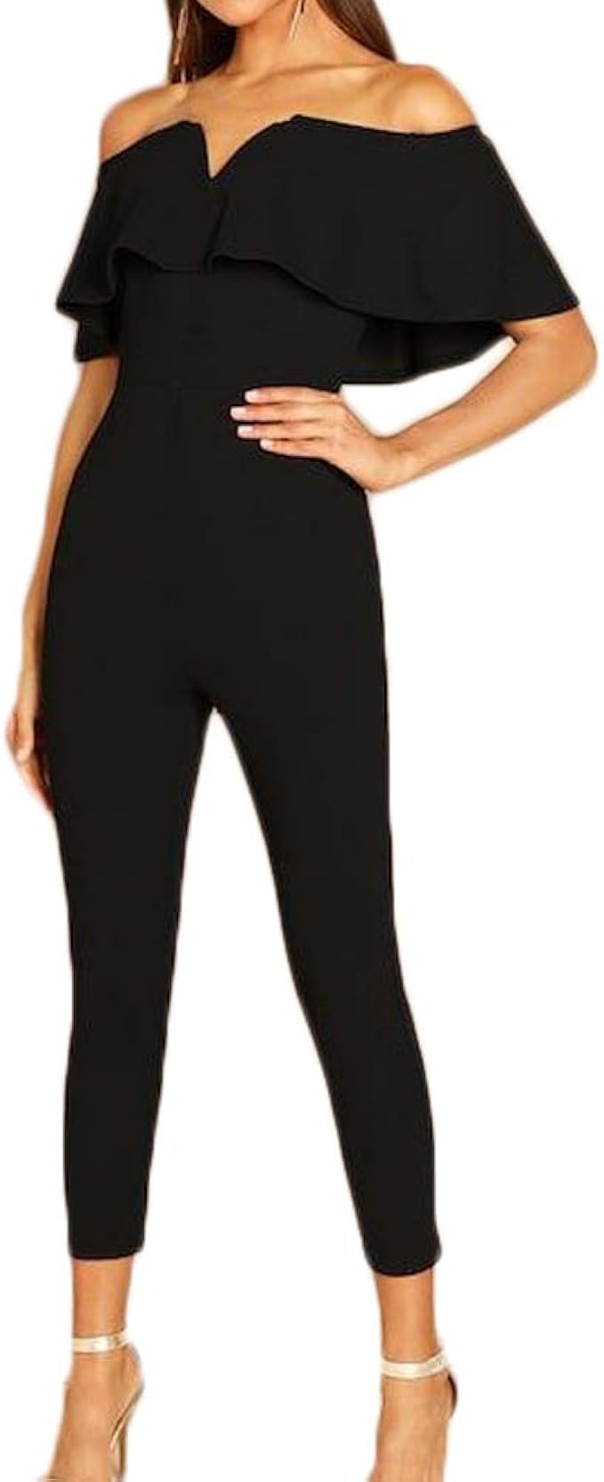 one side off shoulder jumpsuit