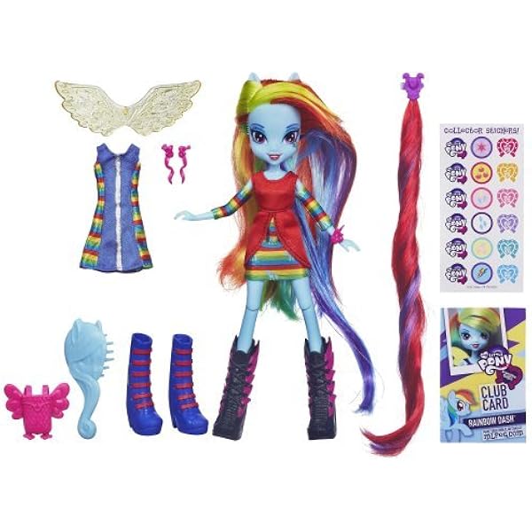 Amazon Com My Little Pony Equestria Girls Rainbow Dash Doll Toys Games