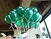 Lokman 12 Inch Metallic Dark Green Balloons, Mother's day Easter Day Balloons, Party Suppiles for Birthday, Baby Shower, Wedding, Halloween, Christmas, 100 Piece