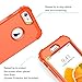 BENTOBEN iPhone 6S Case, iPhone 6 Case, 3 in 1 Heavy Duty Rugged Hybrid Hard PC Soft Silicone Bumper Shockproof Non-Slip Protective Case Cover for Apple iPhone 6S/iPhone 6 (4.7 Inch), Coral Orange