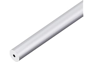 TOP-VIGOR 1Pc 6063 Aluminum Round Tube, 12mm OD 5mm ID 400mm Length Seamless Aluminum Straight Tubing Pipe for Industry DIY Projects