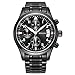 SONGDU Mens Date Black Military Multifunction Chronograph Watches Luminous Numeral Stainless Steel