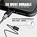 BULESK iPhone Cable 5Pack 3FT 6FT 6FT 10FT 10FT Nylon Braided Certified Lightning Cable USB Cord Charging Charger for iPhone X, 8, 8 Plus, 7, 7 Plus, 6s, 6s Plus, 6, 6 Plus, SE, iPad Black White