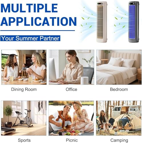 HoldOneLight Enfriador de Aire Portátil Mejorado, Ventilador Refrigerante Ajustable con 3 Velocidades, Enfriador Evaporativo para Dormitorio, Salón, Cocina, Oficina y Hogar (grey)