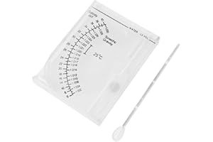 GLOGLOW Salinity Tester, Accurate Sea Water Measurement Hydrometer, Aquarium Saltwater Specific Gravity Test for Fish Tank, Pond, Freshwater, and Marine Aquarium Maintenance