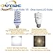 OUYIDE 150 Watt Equivalent, Spiral LED Corn Light Bulb e26/e27 Medium Base 5000K Daylight, Non-Dimmable, 16-Watt UL Listed
