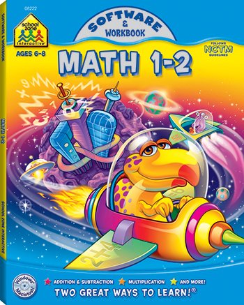 School Zone Publishing Math 1-2 Software And Workbook