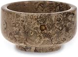 British Fossils Classic Fossilstone Pestle & Mortar - 4 inch Handmade view 5