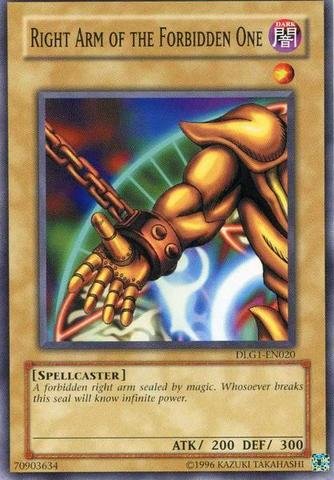 Yu-Gi-Oh! - Right Arm of the Forbidden One (DLG1-EN020) - Dark Legends - Unlimited Edition - Common