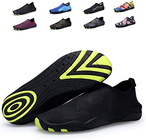 Cool walker Men Women Kids Water Shoes Lightweight Quick Dry Barefoot Aqua Sports Sneaker For Beach Swim,VD01 NetBlack US6.5D/8B/EU40