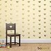 Bobee Gold Heart Dots Vinyl Wall Decals, 36-Count