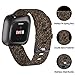 KIMILAR Woven Band Compatible with Fitbit Versa/Fitbit Versa 2/Fitbit Versa Lite Edition, Large Small Woven Fabric Breathable Men Women Versa Replacement Band for Versa Smartwatch