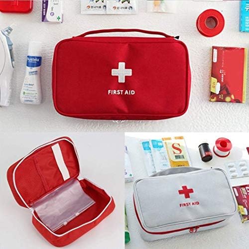 Orpio Polyester Portable First Aid Emergency Medical Kit Medicine Storage Bag for Travel Outdoor Sports Camping Home (Random Color)