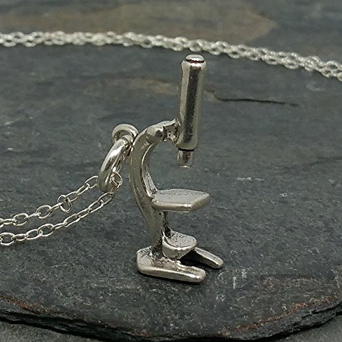 Microscope Necklace - 925 Sterling Silver