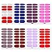 SILPECWEE 8 Sheets Nail Wraps for Women Stick on Nail Polish Strips Solid Color Self Adhesive Nail Polish Stickers Gel Nail Strips Manicure Stickers for Nail Art with 1pc Nail File