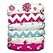 Charlie Banana 6 Piece Diapers with 12 Inserts Hybrid AIO, Power Girl