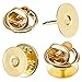 EBOOT Pack of 50 Tie Tacks Blank Pins with Clutch Back (Gold)