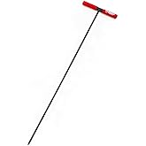 BULLY TOOLS Soil Probe Rod - 48" Steel with T-Style Handle, Durable Soil Sampling Tool, Septic Tank Locator, Underground Util