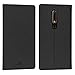 Simicoo Nokia 6.1 2018 Model Flip PU Leather Slim Fit case Card Holster Stand Magnetic Cover Clear Silicone TPU Full body Shockproof Pocket Thin Wallet Case for Nokia 6.1 2018 (Black, Nokia 6.1)