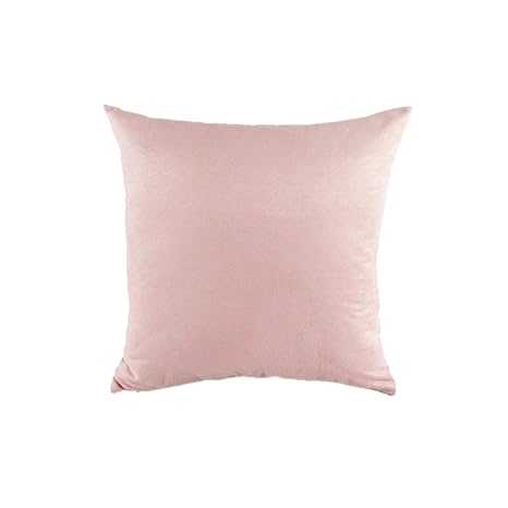 Weiches Wildleder Kissenbezug Bezug Rutschschlafsofa Dekor 50 x 50cm - Rosa