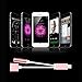 iphone 7 adapter, 2 in 1 lightning cable charge and headphone (Rose Gold)