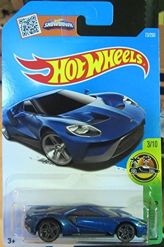 Hot Wheels 2016HW Exotics '17Ford GT 73/250, Blue