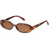 mosanana Retro Tiny Oval Sunglasses for Women with Small Face Narrow Style MS52360