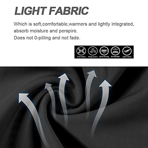 GonHui Arm Sleeves UV Protective Cooling Arm Sleeves for Adult in Outdoor and Indoor Activities (1 Pair) (Black Without Logo, L) - Thumbnail 4
