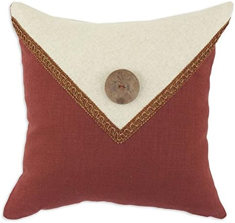 Brite Ideas Living Circa Solid Lava &amp; Linen 17 x 17 in. Pillow