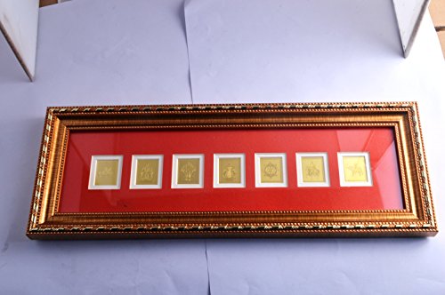 The Seven Royal Emblems Plaque+ Free Fengshuisale Red String Bracelet T9055