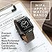 MIFA Made for Apple Watch Band Ultra 49mm 46mm 45mm 44mm, Genuine Leather iWatch Bands for Men Women, Replacement Loop Vintage Sports iWatch Strap for Ultra 2 1 Series 10 9 SE, Oyster