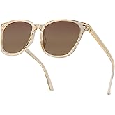 Myiaur Polarized Sunglasses for Women, Square Mirrored Trendy Shades with UV Protection Reduce Glare Sun Glasses