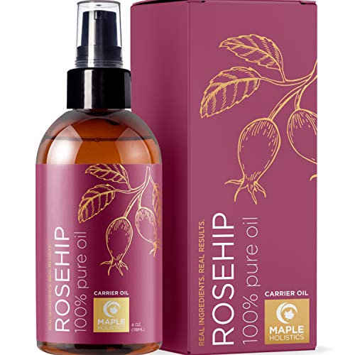 Pure Rosehip Oil for Face Care Cold Pressed Nourishing Hair Skin and