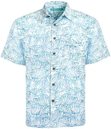 Artisan Outfitters Mens Santa Monica Batik Cotton Hawaiian Shirt