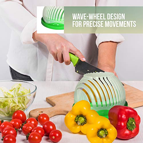 Traycon Salad Cutter Bowl 60 Second Salad Maker Fast & Easy Vegetable and Fruits Chopper - Thumbnail 3