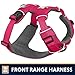 Ruffwear, Front Range Dog Harness, Reflective Soft Padded Everyday Harness with Dual Leash Clips, Adjustable and Lightweight Fit for Training or Walking for All Dogs, Wild Berry, Small