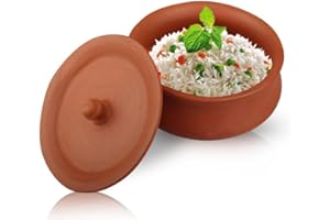 Clay Dahi Handi Handi Biryani Handi Earthenware Handi For Home Clay Dahi Handi/Dal Handi Mitti Handi Curd Bowl with Lid Brown