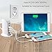 USB Charging Station/Hub, INNLIFE 40W/8A 5-Port USB Wall Charger Power Adapter Desktop Charger for iPhone, iPad, Samsung Galaxy S7/S6/Edge, Note 5, LG G5 and More (White)