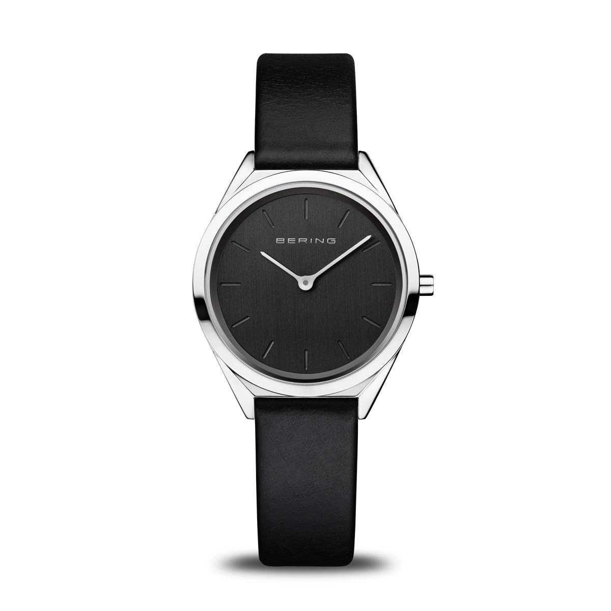BERING Women Analog Quartz ultra slim collection Watch with Calfskin Leather Strap and Sapphire Crystal 17031-402