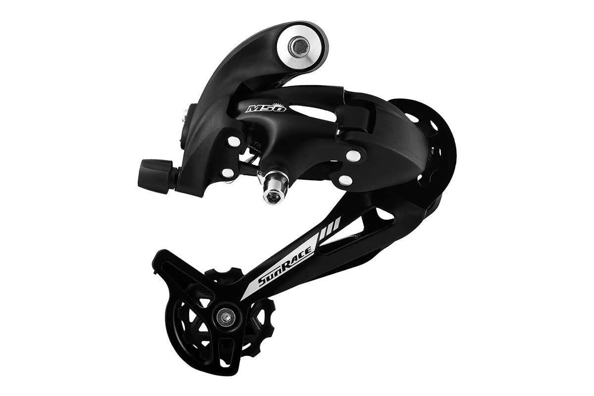 SunRace Rear Derailleur M57 Change, Unisex, Black, One Size
