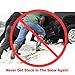 Snow Traction Mat & Ice Scraper for Car – 2 in 1 Winter Car Accessory Tire Traction Mats Ideal to Unstuck Your Car from Snow and Ice