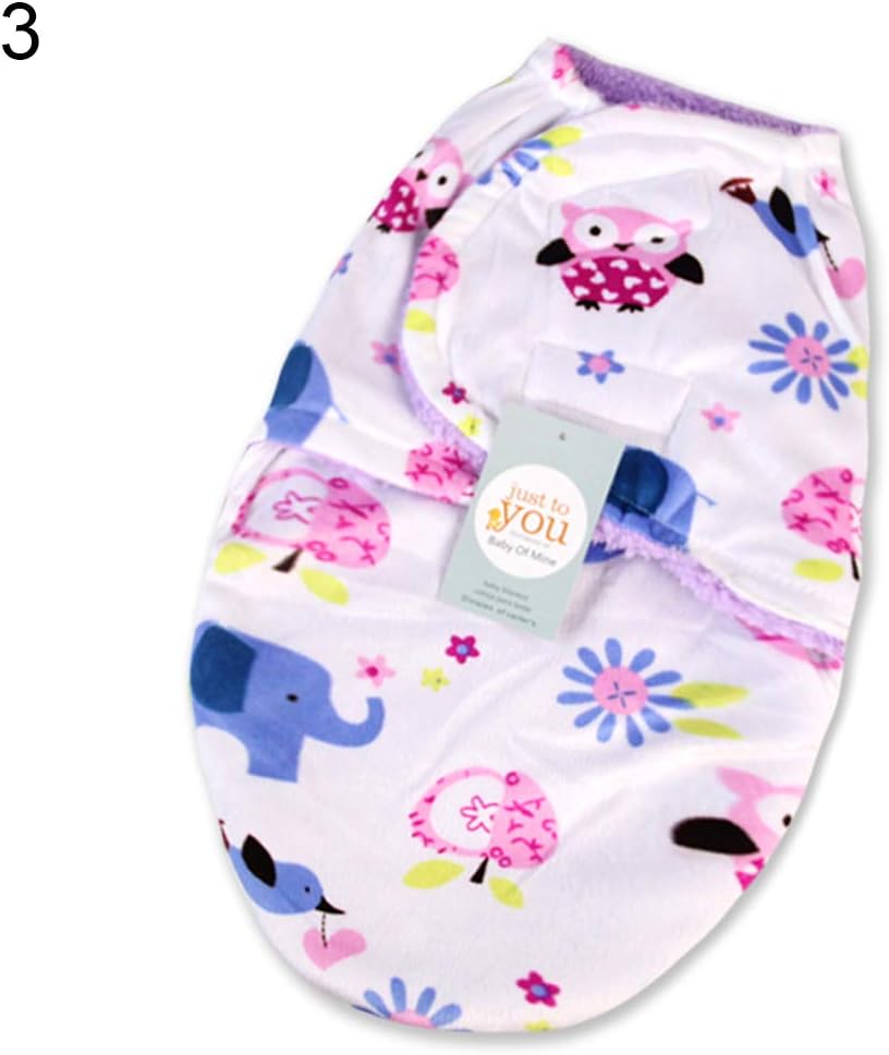 Lsgepavilion Newborn Baby Dual-layer Wrap Swaddle Blanket Infant Sleeping Bag Breathable Warm Soft