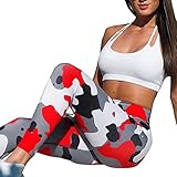 Camouflage Yoga Pants, Women's Running Gym Workout Pants Fitness Clothes Sport Wear Leggings by E-Scenery