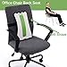 Jimugor Back Stretcher Device - Lower Back Pain Relief, Lumbar Stretching Treatment，Spinal Stenosis - Posture Corrector - Back Support for Office Chair(White/Blue)