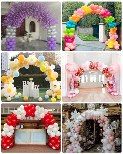 YALLOVE Balloon Arch Kit, Reusable Balloon Arch Holder, Adjustable Width and Height Balloon Arch Structure for Birthday, Wedding, Other Indoor and Outdoor Parties