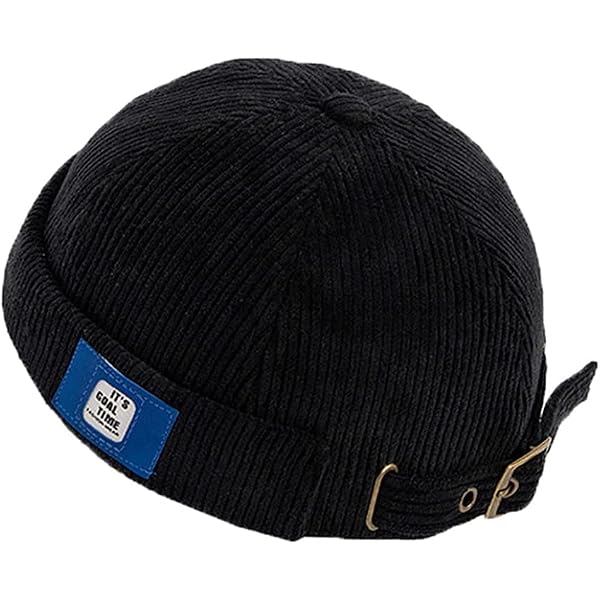 Men's Cotton Skullcap Beanie – Adjustable Rolled Cuff, Brimless Docker Cap For Casual Wear - View #3